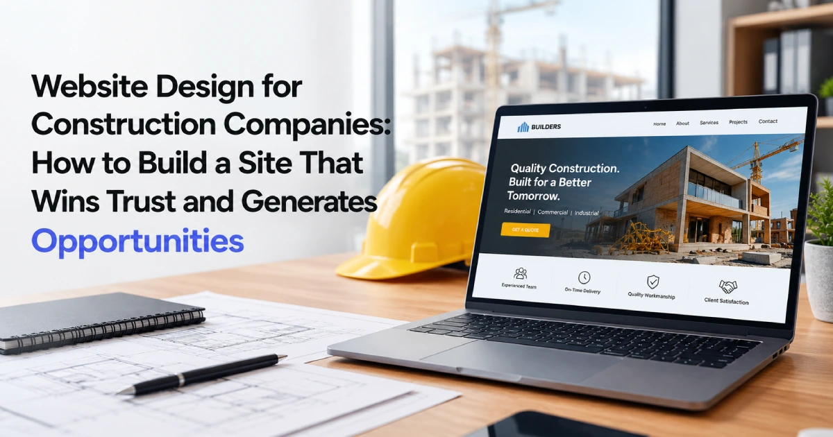 Website Design for Construction Companies: How to Build a Site That Wins Trust and Generates Opportunities