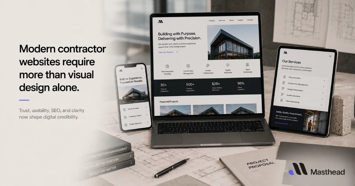 mordern website require visual design