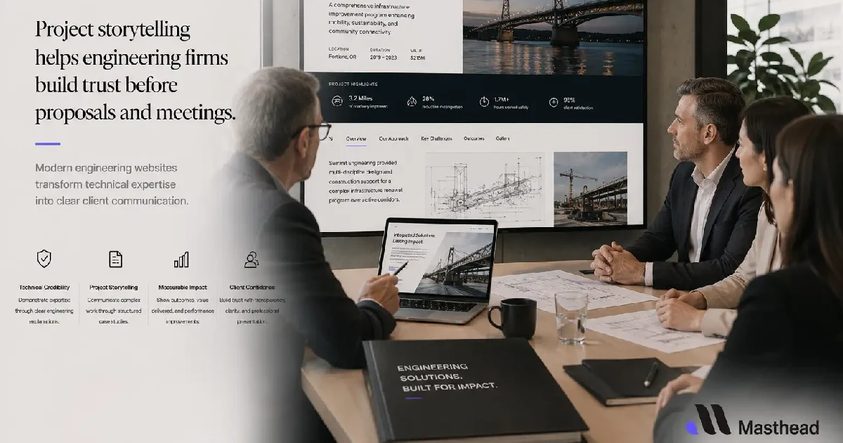 project storytelling helps engineering firms build trust before meeting
