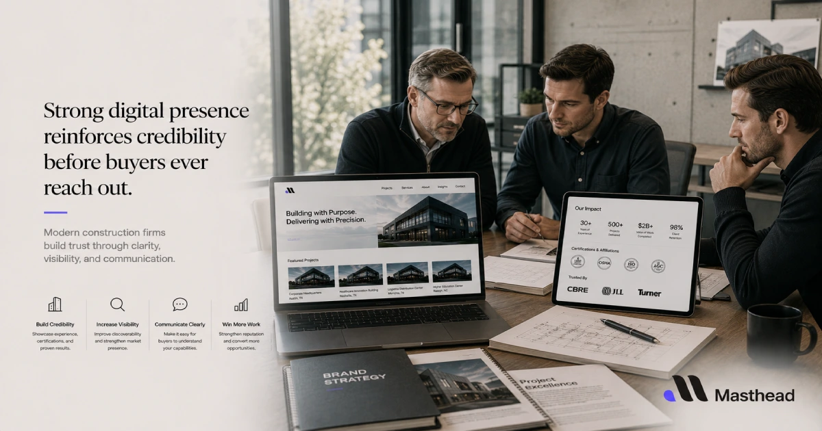 strong digital presence reinforces credibility before buyers ever reach out