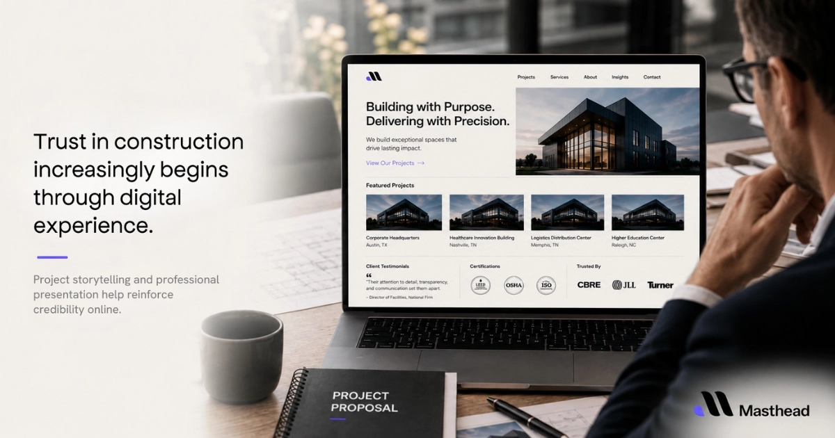 trust in construction increasingly begins through digital experience