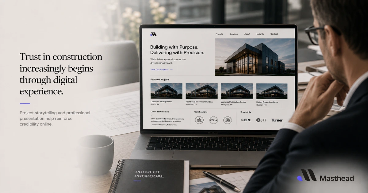 trust in construction increasingly begins through digital experience
